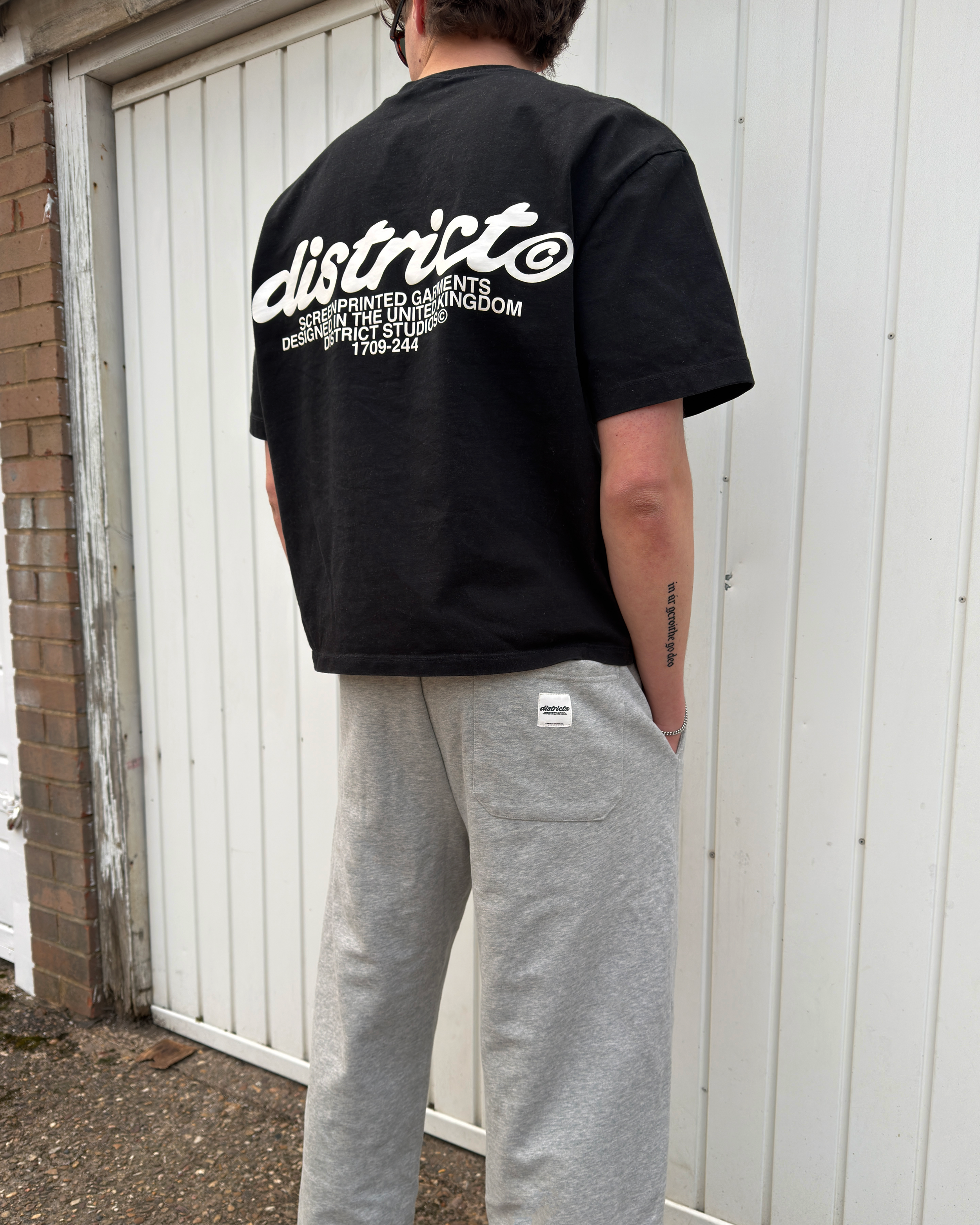 Grey Patch Sweatpants