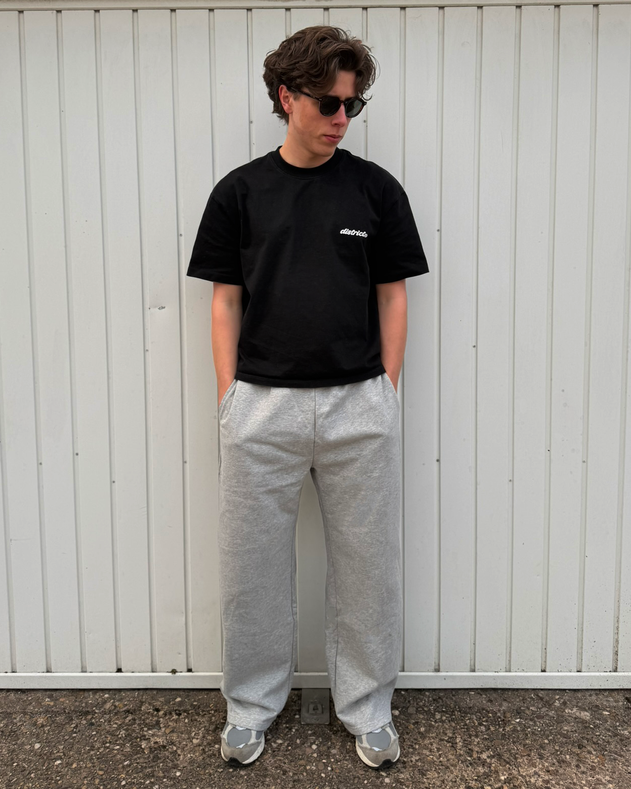 Grey Patch Sweatpants